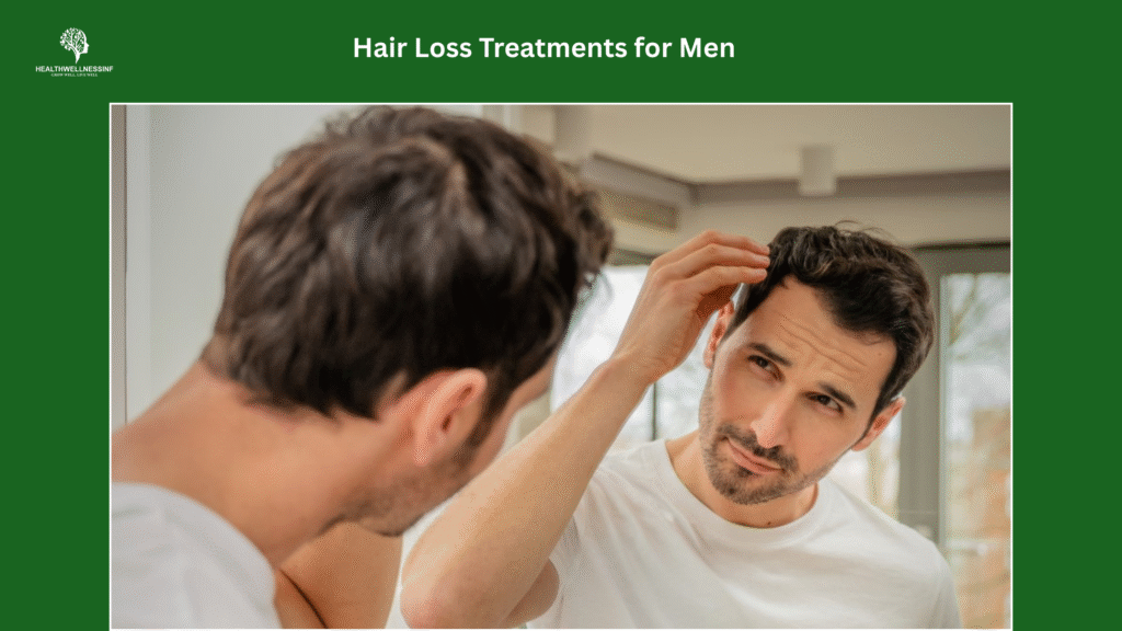 Hair loss treatments for men focusing on early thinning and scalp health